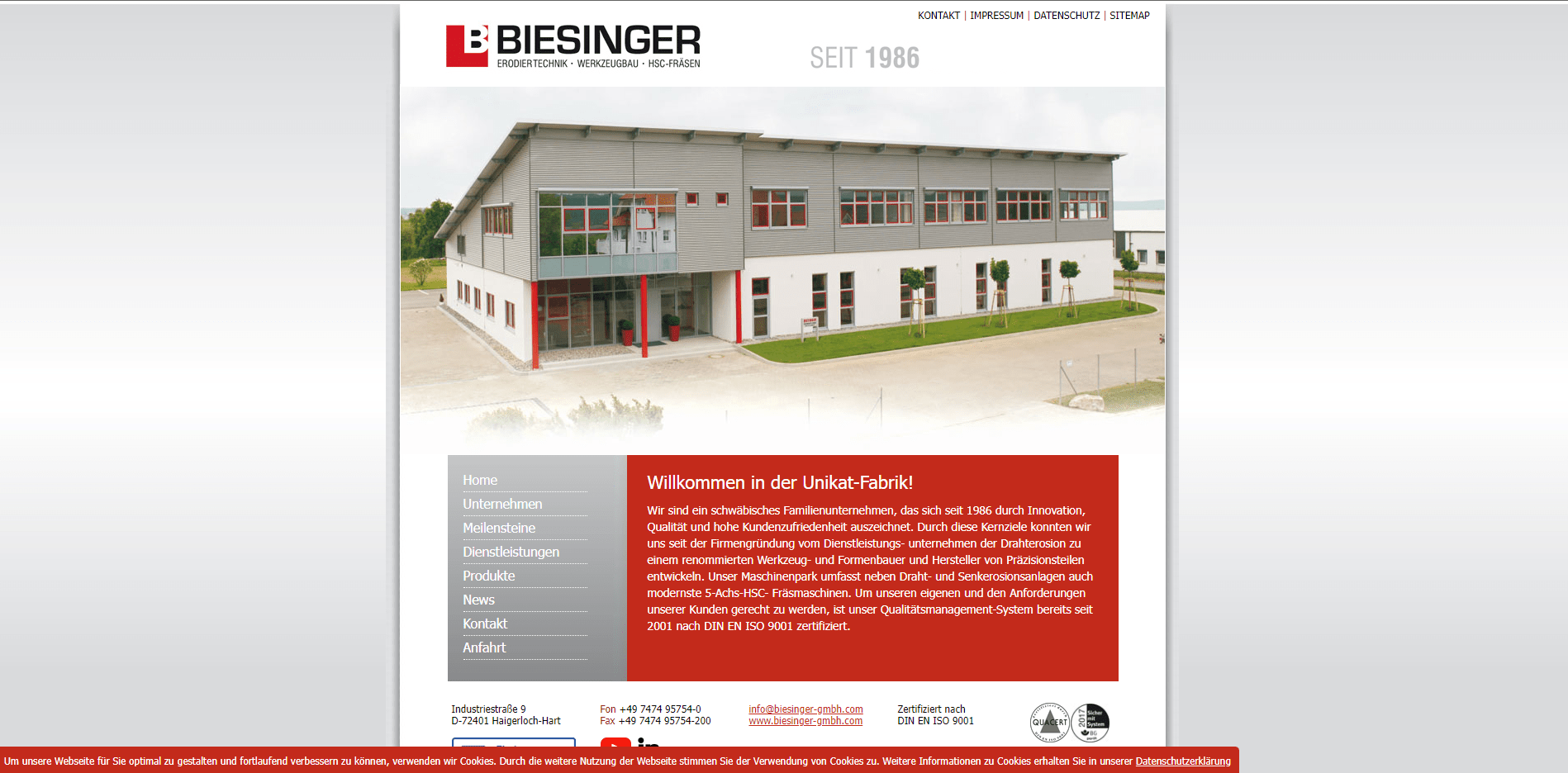 Biesinger - Wordpress Webdesign Hamburg - AOS