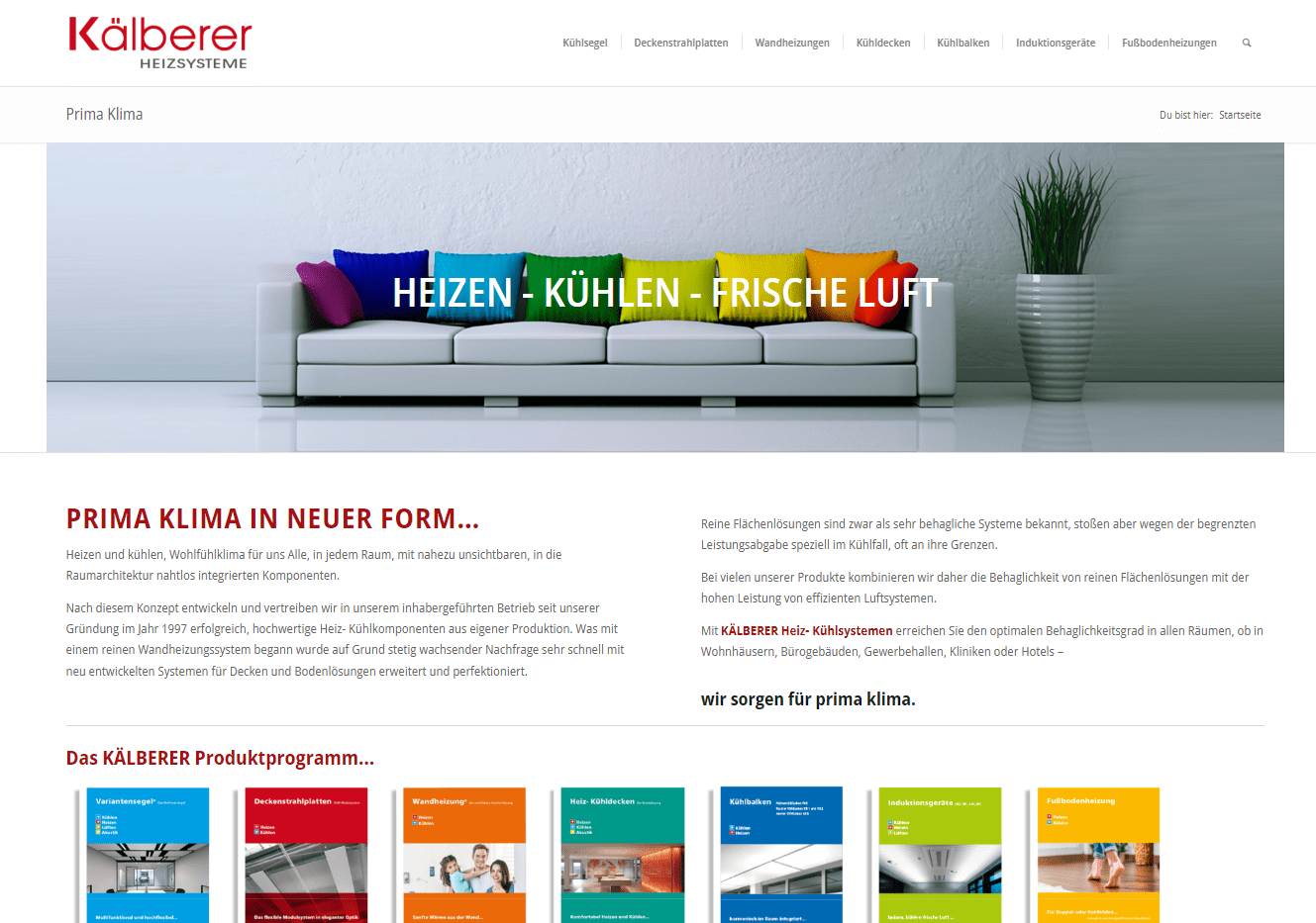 Referenz Kälberer Heizsysteme - Webdesign by AOS Hamburg
